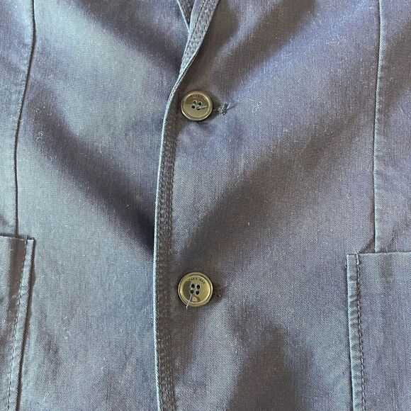 Zara Man Sport Jacket Blazer - Cobalt Blue Size 44 With Elbow Patches - Picture 4 of 11